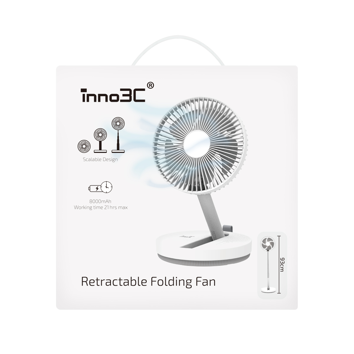 inno3C i-RF5 Retractable Folding Fan, , large image number 5